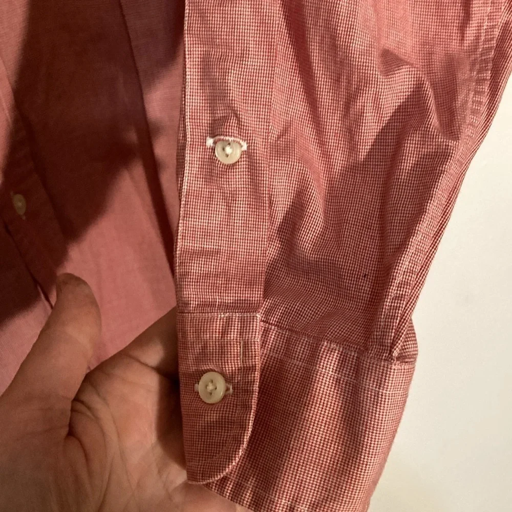 Polo Ralph Lauren Yarmouth Style pleated cuff men’s Large 15 1/2 32/33 blue lab